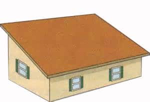 Обмер односкатной крыши