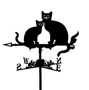 Флюгер на крышу “Коты”