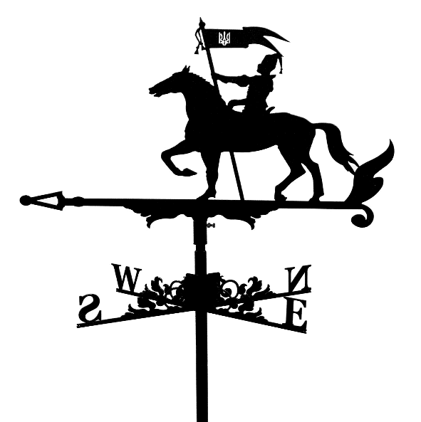 Флюгер на крышу «Казак на коне»