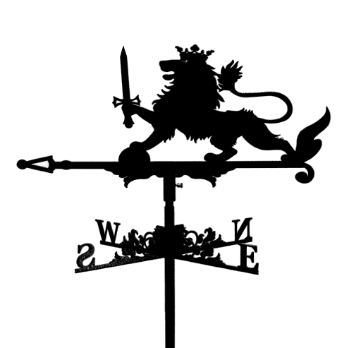 Флюгер на крышу «Лев с мечом»
