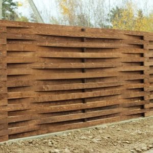 Деревянный забор “Плетенка-2” 2.0х2.0