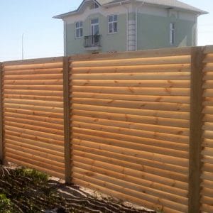 Деревянный забор «Жалюзи-1»  1.7х2.0